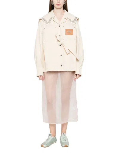 Simone Rocha Sailor-collar Bow Jacket In Multi