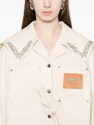 Simone Rocha Sailor-collar Bow Jacket In Multi