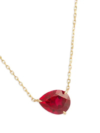 Persée Iris ルビーネックレス 9kイエローゴールド In Gold