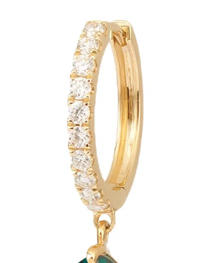 Persée Iris エメラルド＆ダイヤモンド シングルピアス 18kイエローゴールド In Gold