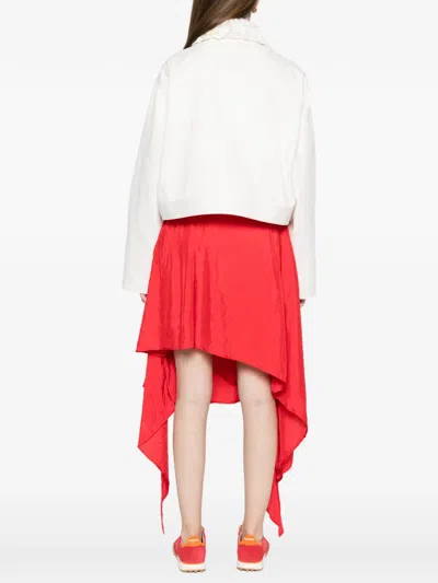 Plan C Floral Collar Jacket In White