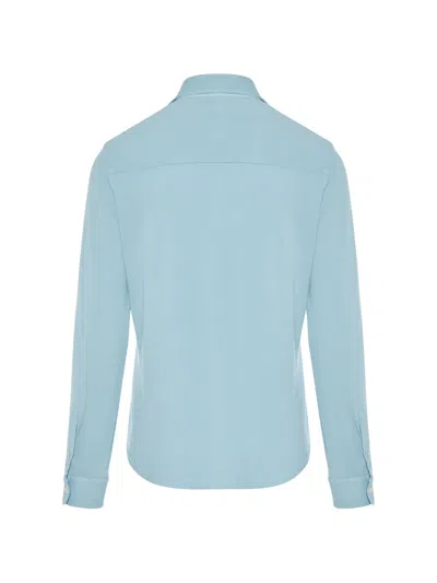Fedeli Steve Collared Shirt In Blue
