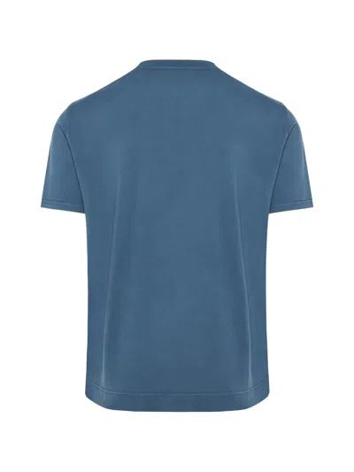 Fedeli Crew-neck T-shirt In Blue