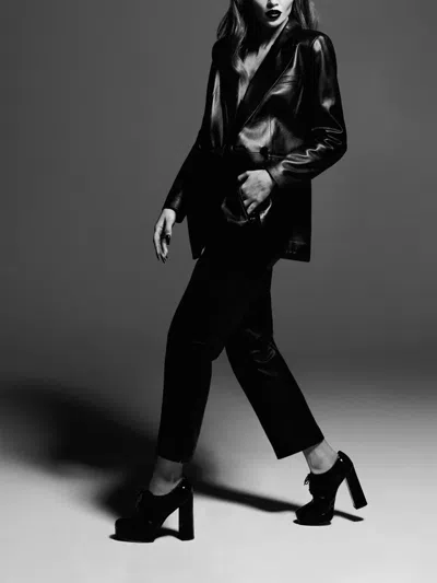 Ame.m プリーツ パンツ In Black