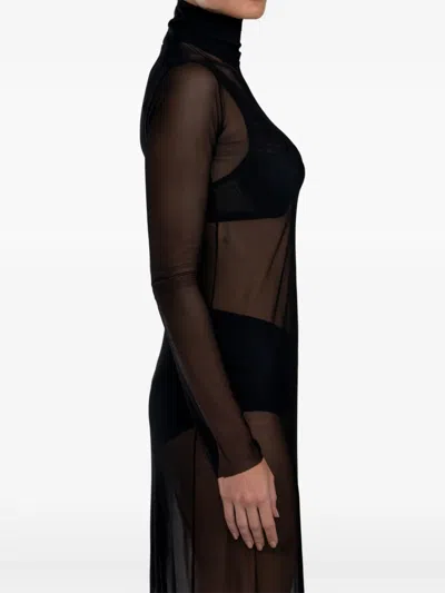 Ame.m ロングスリーブ マキシドレス In Black