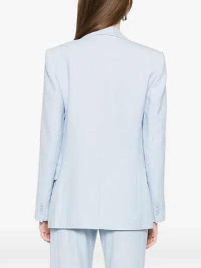 Maje Button Blazer In Blue