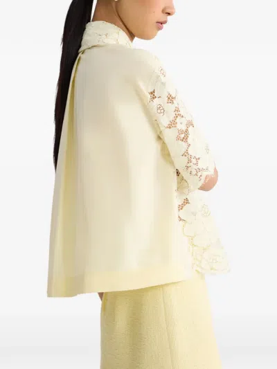 Patou レース ショートスリーブシャツ In White