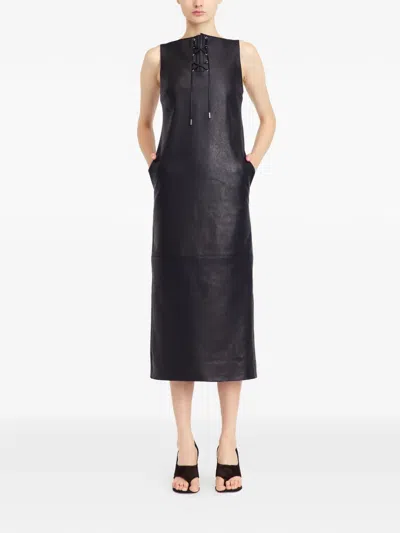 16arlington True レースアップ レザードレス In Black