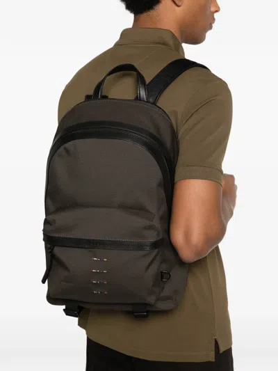 Paul Smith レザートリム バックパック In Brown