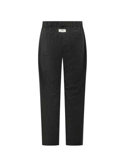 A Paper Kid Black Relaxed Elasticated Pants In Black