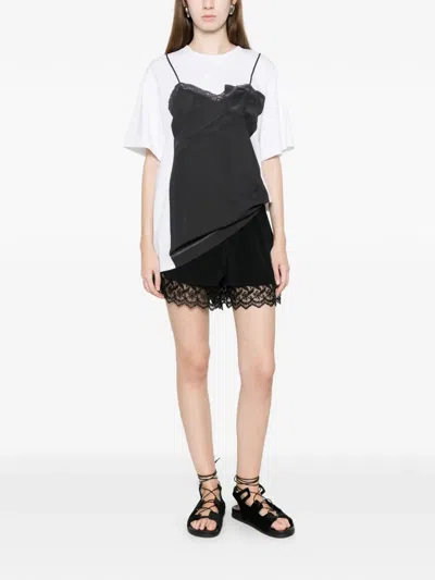 Simone Rocha Top-print T-shirt In Black
