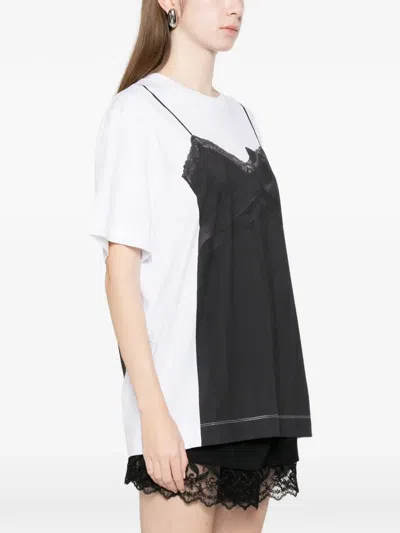 Simone Rocha Top-print T-shirt In Black