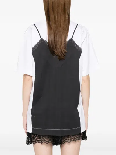 Simone Rocha Top-print T-shirt In Black