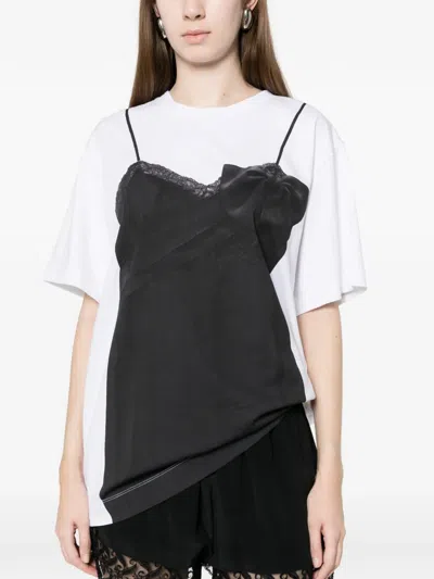 Simone Rocha Top-print T-shirt In Black