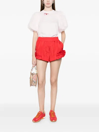 Simone Rocha Ruffled Mini Shorts In Multi