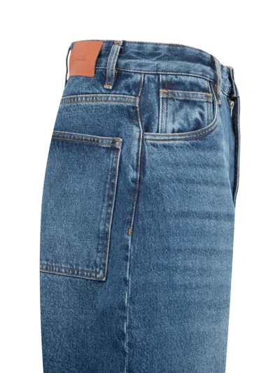 Studio Nicholson Volume Denim Jeans In Blue