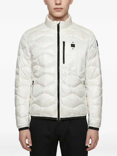Blauer Zip Quilted Jacket In Multi