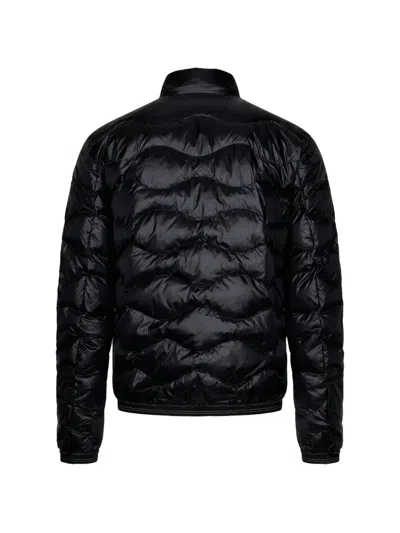 Blauer Zip Quilted Jacket In Black