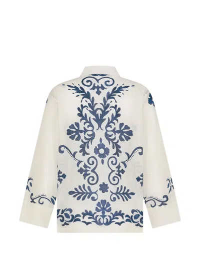 Seventy Patterned Buttoned Shirt In White