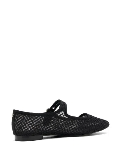 Sam Edelman Michaela Mesh Mary Jane Flats In Black