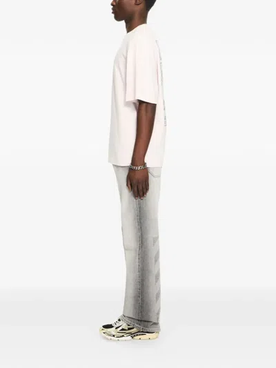 Off-white Graphic Print Crew Neck Short Sleeve T-shirt In White