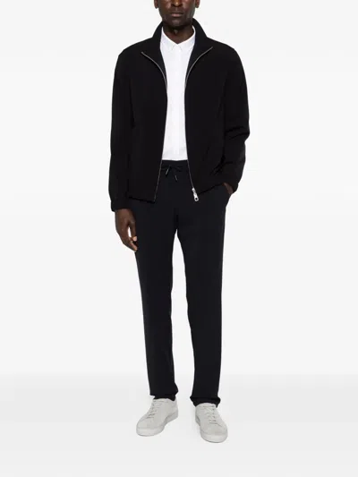 Montecore Zip-up Side.pocket Jacket In Black
