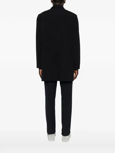 Montecore Single-breasted Coat In Black
