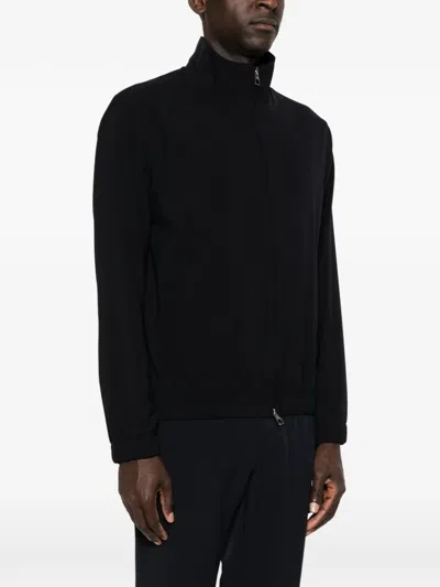 Montecore Zip-up Side.pocket Jacket In Black