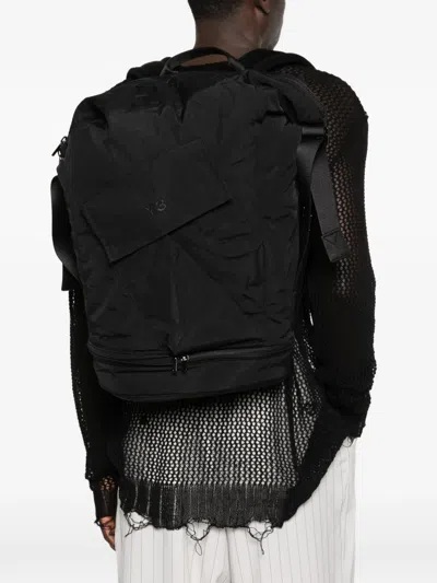 Y-3 Logo Backpack In Black