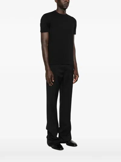 Fedeli Logo-detail T-shirt In Black