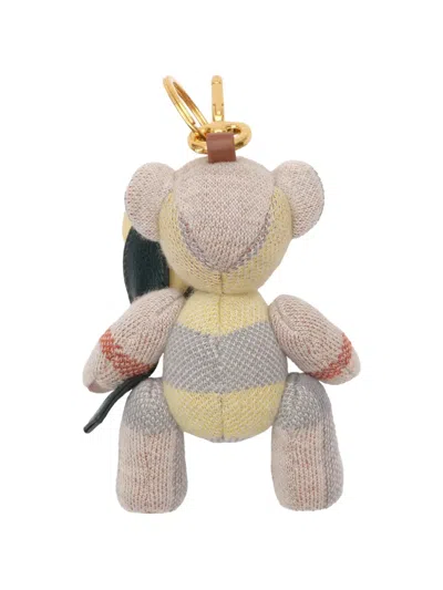 Burberry Thomas Bear Charm In Gray