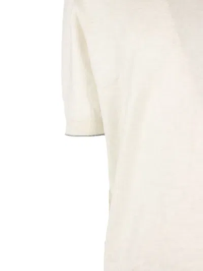 Cruciani Collared T-shirt In Neutral