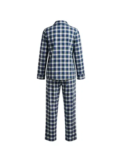 Polo Ralph Lauren Checked-pattern Pyjama Set In Blue