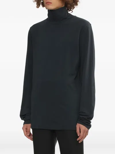 Rier Roll Neck T-shirt In Blue