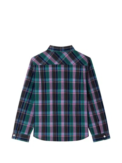 Bonpoint Check-pattern Shirt In Blue