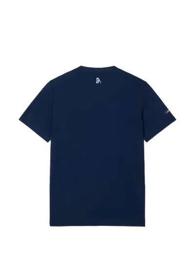 Lacoste Mens Classic Fit Cotton Jersey T-shirt In Blue