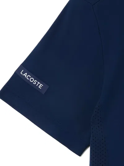 Lacoste Mens Classic Fit Cotton Jersey T-shirt In Blue