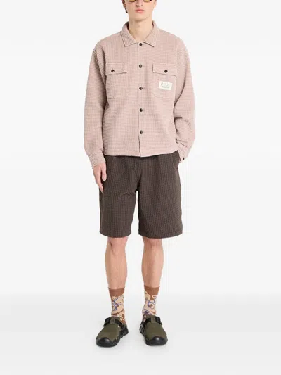 Brain Dead Buttoned Shirt In Pink