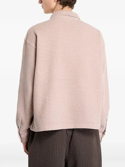 Brain Dead Buttoned Shirt In Pink