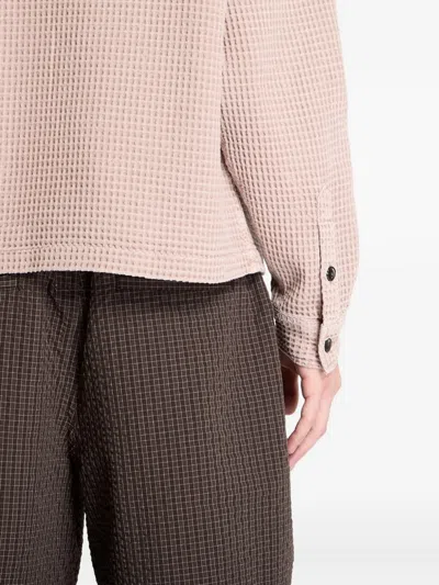 Brain Dead Buttoned Shirt In Pink