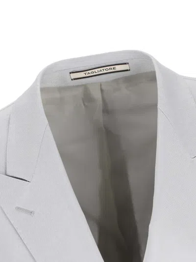 Tagliatore Buttoned Flap-pocket Blazer In Red