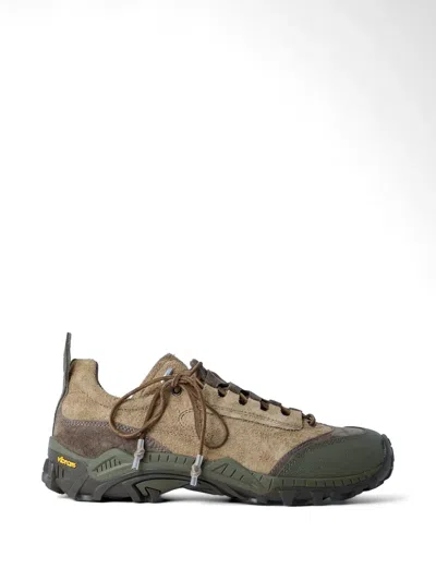 Our Legacy Gabe Suede Sneakers Round Toe Rubber Sole In Multi