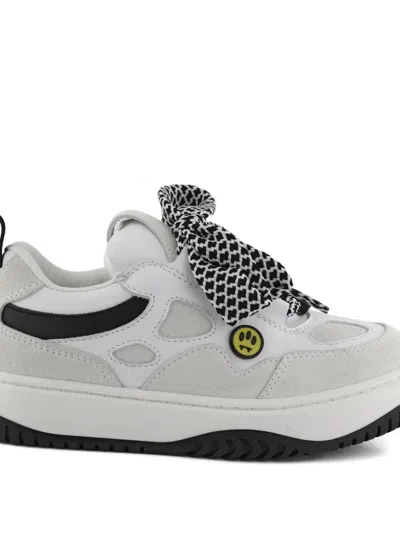 Barrow Smiley Face Patterned Sneakers In Multi