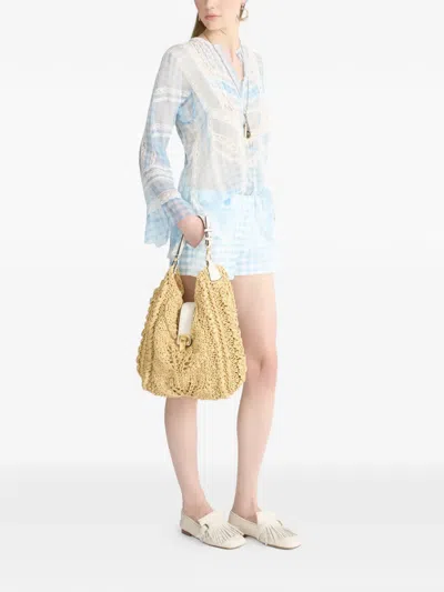 Ermanno Scervino Printed Silk Blouse In Multi