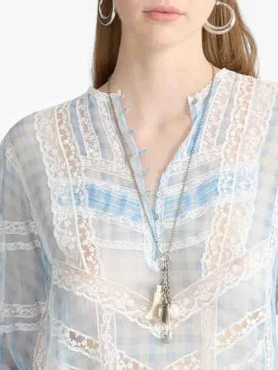 Ermanno Scervino Printed Silk Blouse In Multi