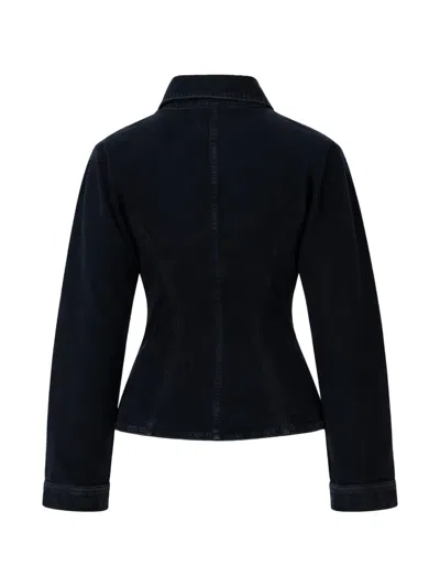 Agolde Buttoned Jacket In Blue