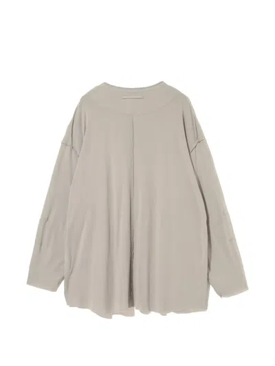 Undercover Buttoned-patch Sweater In Neutral