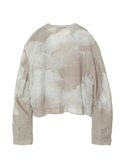 Undercover Button Printed Jacket In Brown