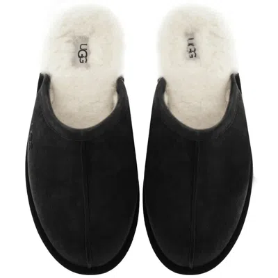 Ugg Scuff Suede Slippers In Black