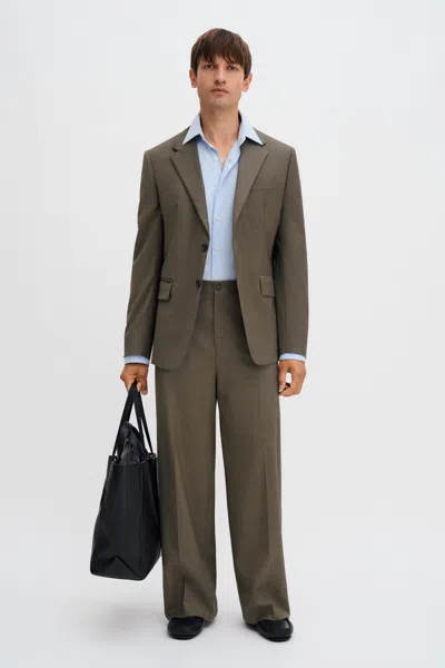 Filippa K Hugh Wool Blazer In Brown
